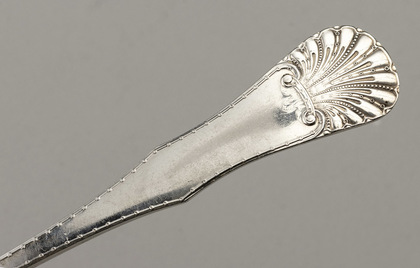 Norwegian Silver Serving or Pickle Fork Set (4, 2 large & 2 small) - Dronning Pattern, Tostrup